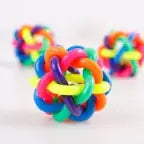 Dog Toy Multi Color Rubber Ball (AB324)