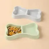 Pet Food Bowl Bone Shape