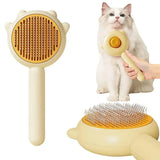 Pet Button Round Grooming Brush