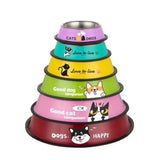 Steel Bowl Colorful For Pets (Cats & Dogs)