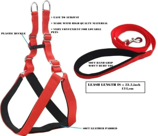 Dog Soft Harness with Leash