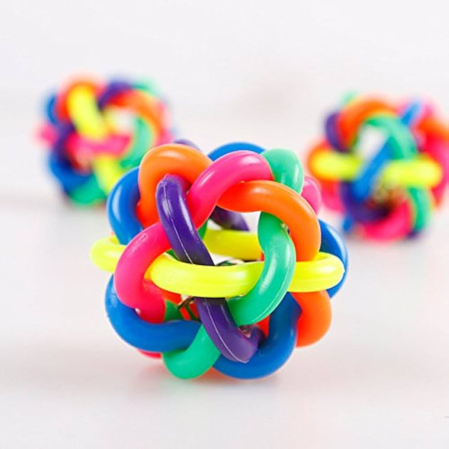 Dog Toy Multi Color Rubber Ball (AB324)