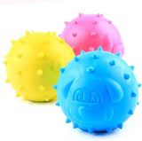 Puppy Teather Toy Ball Dog Face shaped (AB 303)