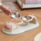 Elevated Double Bowl For cats