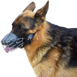 Wire Dog Muzzle German Shepherd for Medium Large Dogs Adjustable Durable Metal Basket for Biting Chewing Barking