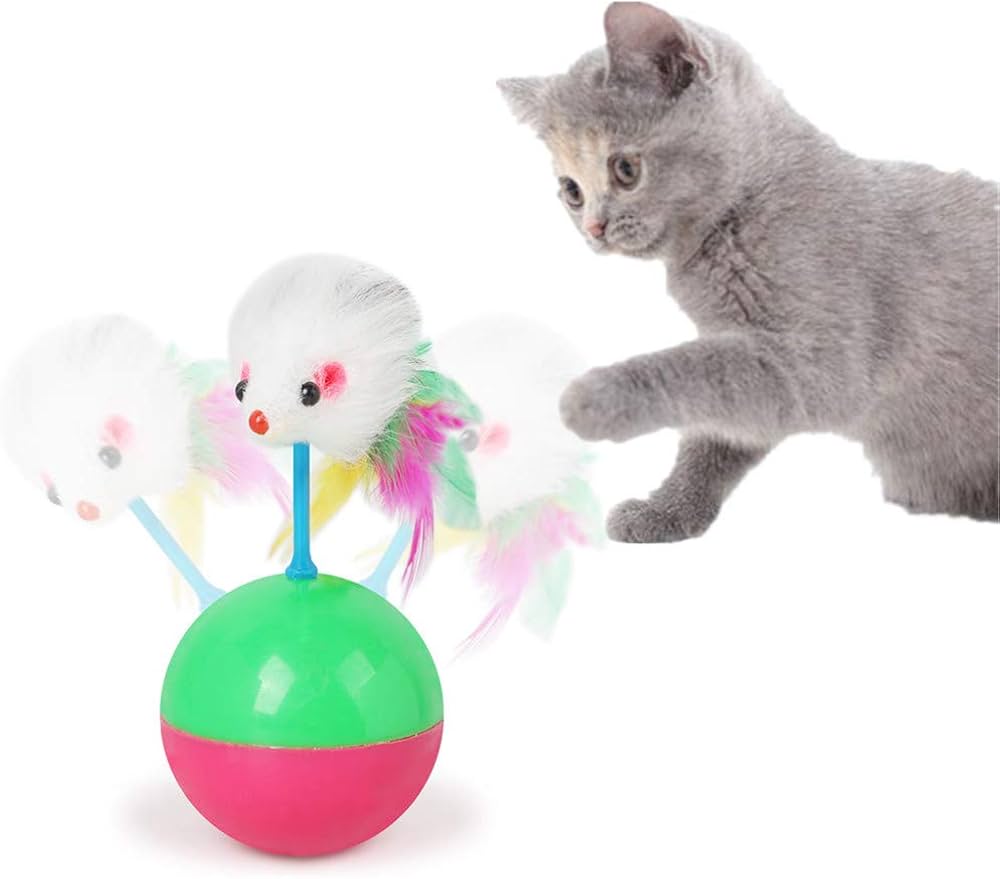 Cat Ball Toy With Mouse