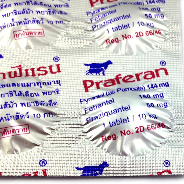 Praferan tablet Deworming Tablet For Cats & Dogs
